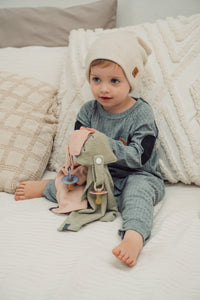 RAGLAN ONESIE - STEVIE (Light Grey)