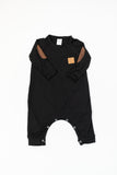 RAGLAN ONESIE - RAMSEY (Black)