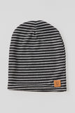 ADULT SLOUCHY BEANIE - BLACK STRIPE - Flynn Jaxon